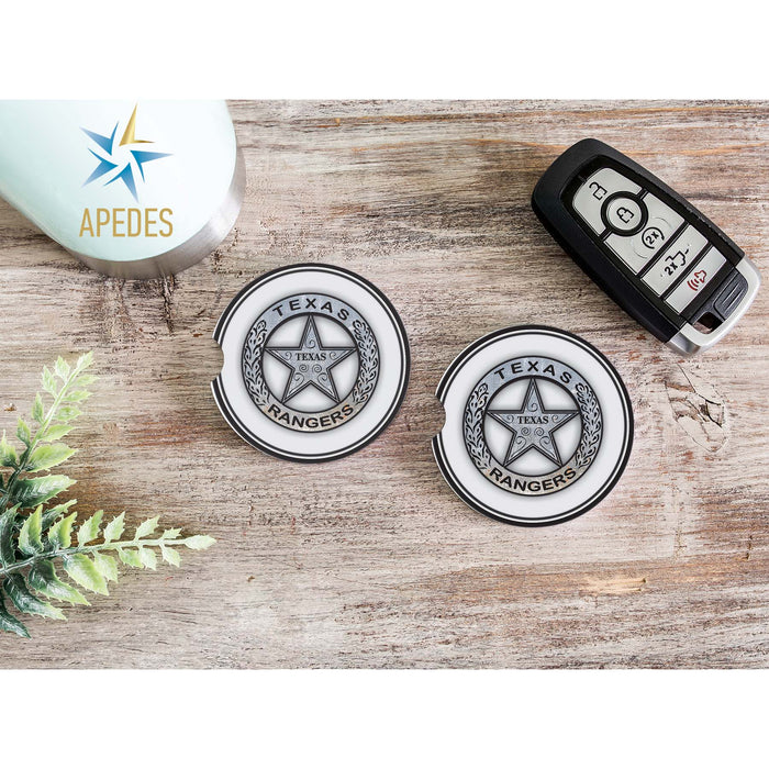 Texas Ranger Badge Car Cup Holder Coaster (Set of 2)