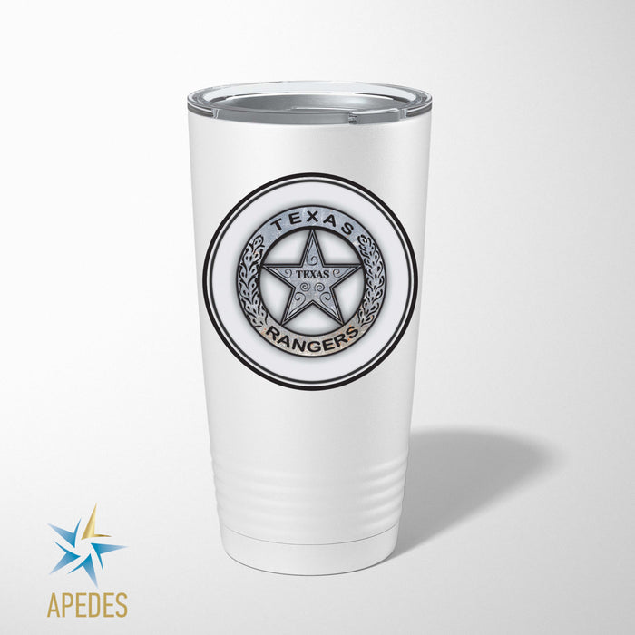 Texas Ranger Badge Stainless Steel Tumbler 20 OZ