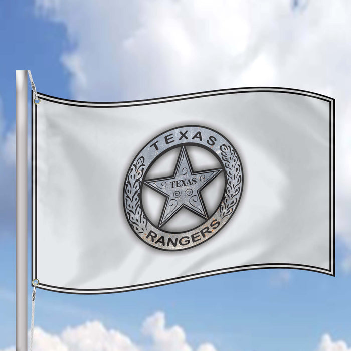 Texas Ranger Badge Flag Banner