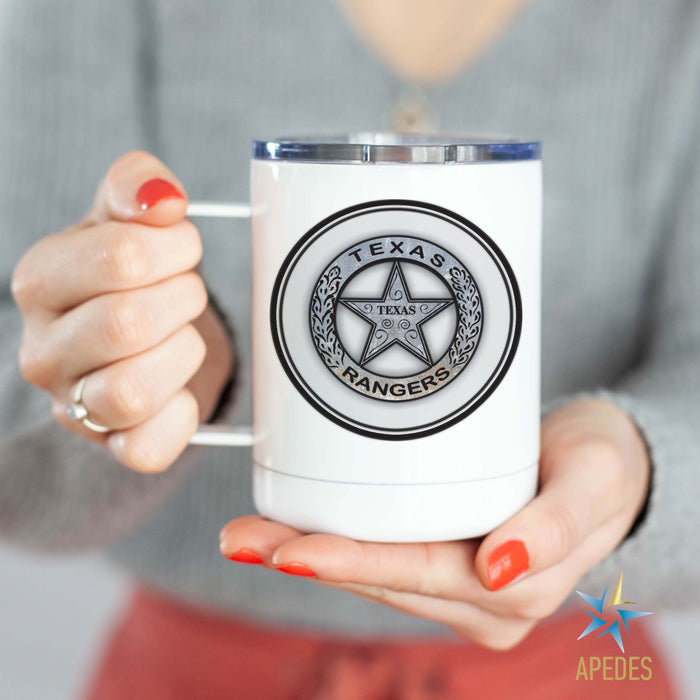 Texas Ranger Badge Stainless Steel Travel Mug 13 OZ