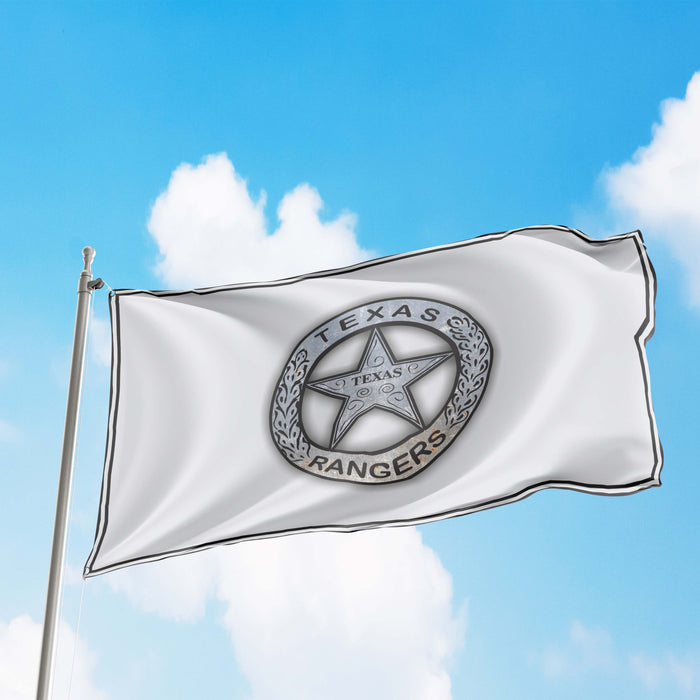 Texas Ranger Badge Flag Banner