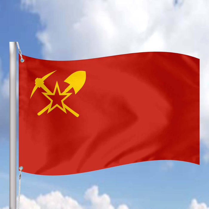 Alaskan Socialist Republic Russian America Flag Banner