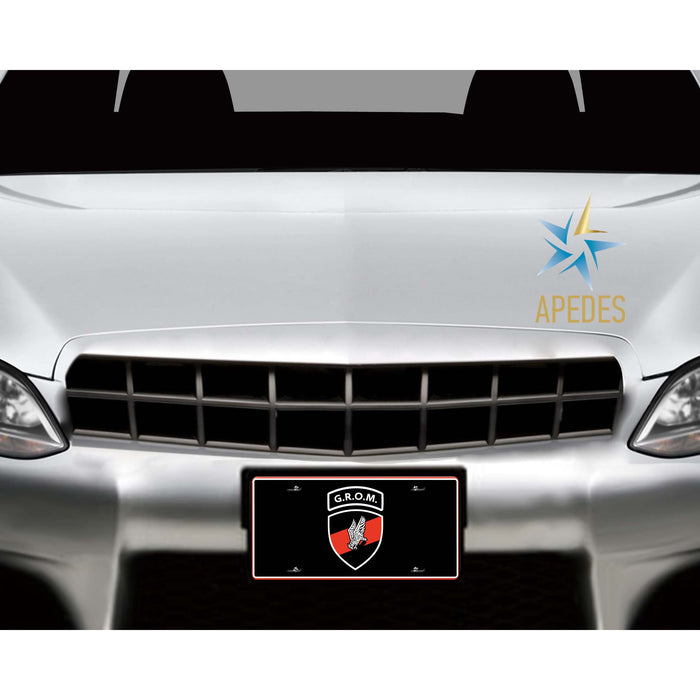 Polish Special Forces Ensign GROM Decorative License Plate