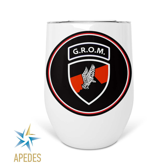Polish Special Forces Ensign GROM Stainless Steel Stemless Wine Cup 12 OZ