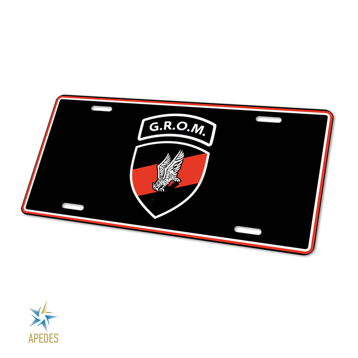 Polish Special Forces Ensign GROM Decorative License Plate
