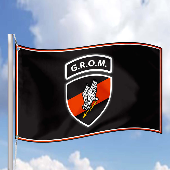 Polish Special Forces Ensign GROM Flag Banner