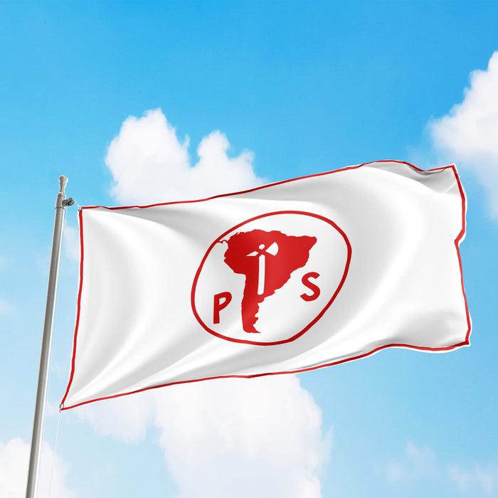 Chilean Socialist Party Flag Banner