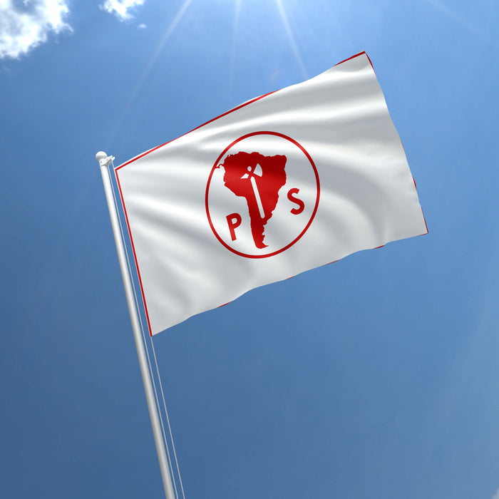 Chilean Socialist Party Flag Banner