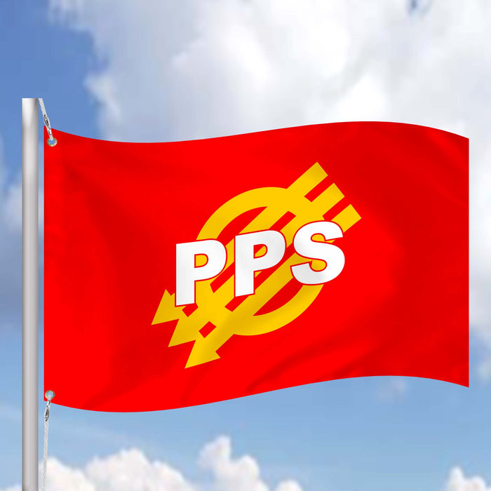 Polish Socialist Party Political Poland Polska Partia Socjalistyczna PPS Flag Banner