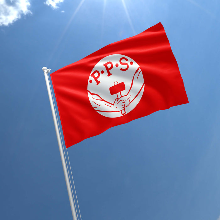 Polish Socialist Party Political Poland Polska Partia Socjalistyczna PPS Flag Banner