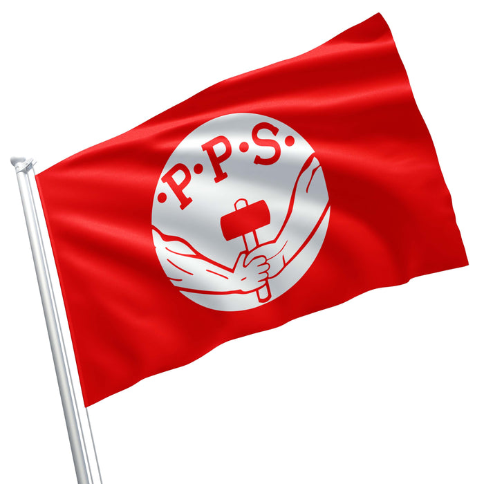 Polish Socialist Party Political Poland Polska Partia Socjalistyczna PPS Flag Banner