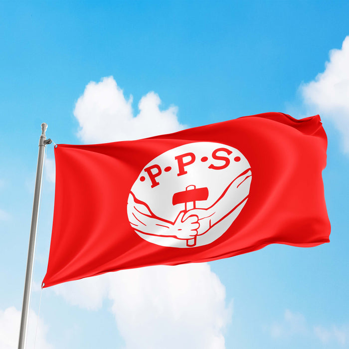 Polish Socialist Party Political Poland Polska Partia Socjalistyczna PPS Flag Banner