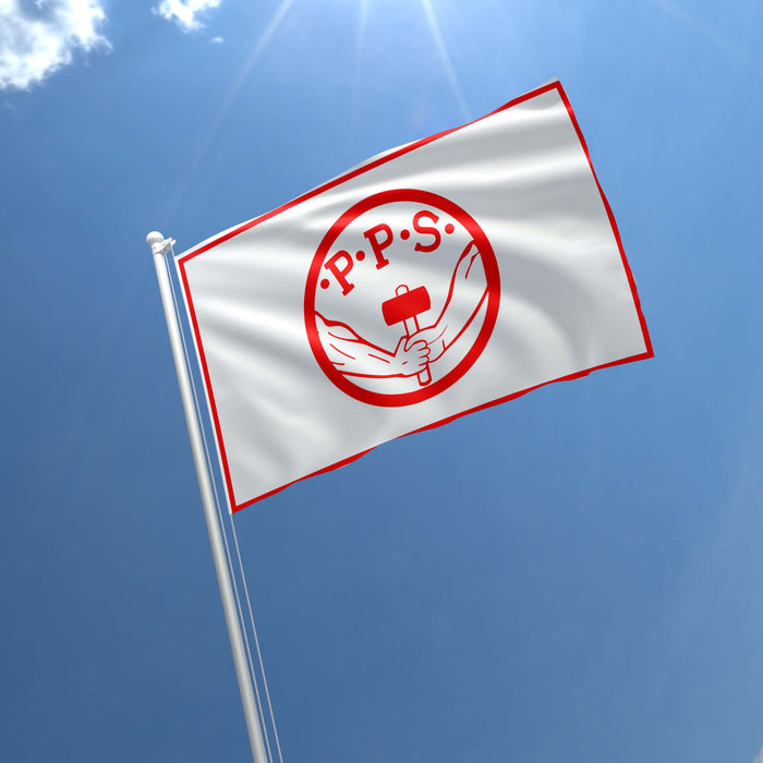 Polish Socialist Party Political Poland Polska Partia Socjalistyczna PPS Flag Banner