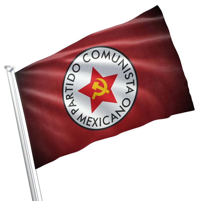 Mexican Communist Party Mexico Flag Banner