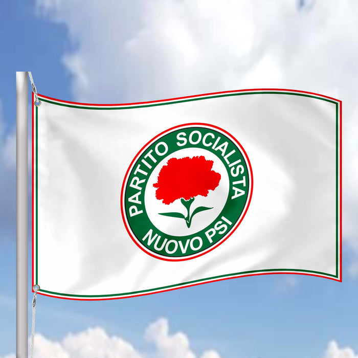 New Italian Socialist Party Italy Flag Banner