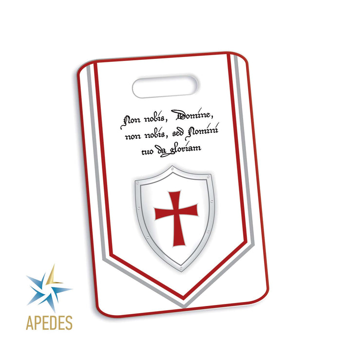 Knights Templar Rectangle Luggage Tag