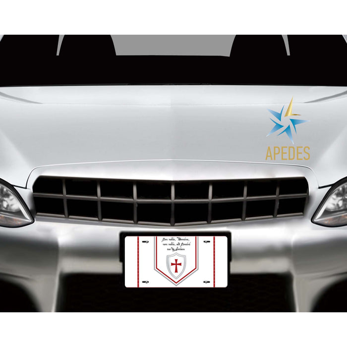 Knights Templar Decorative License Plate