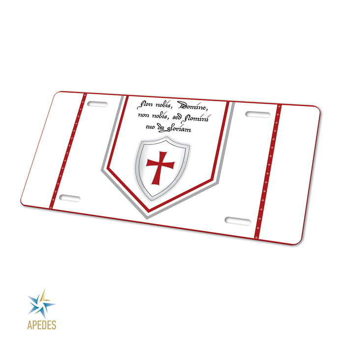 Knights Templar Decorative License Plate