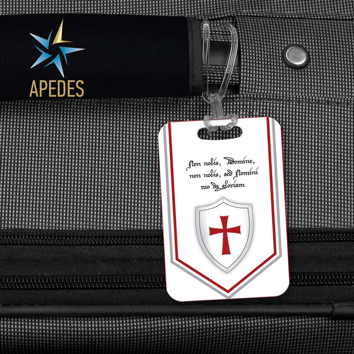 Knights Templar Rectangle Luggage Tag