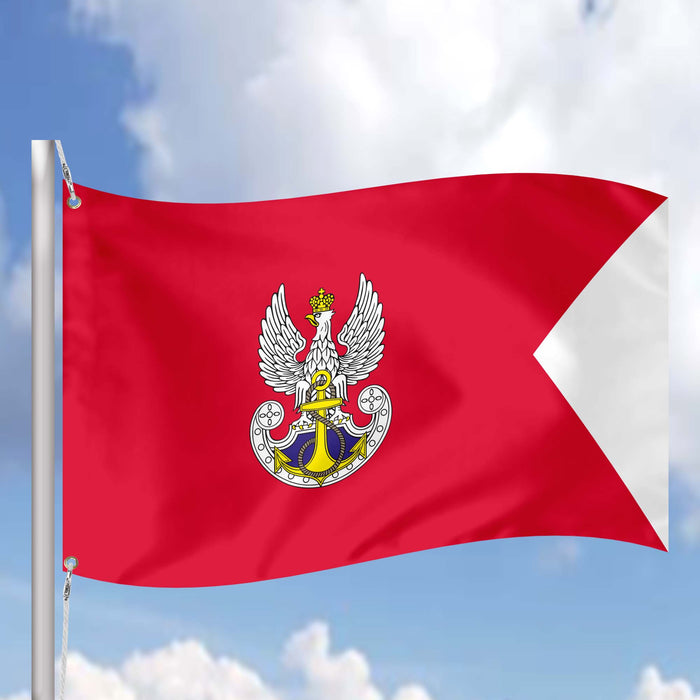 Polish Naval Ensign Flag Banner