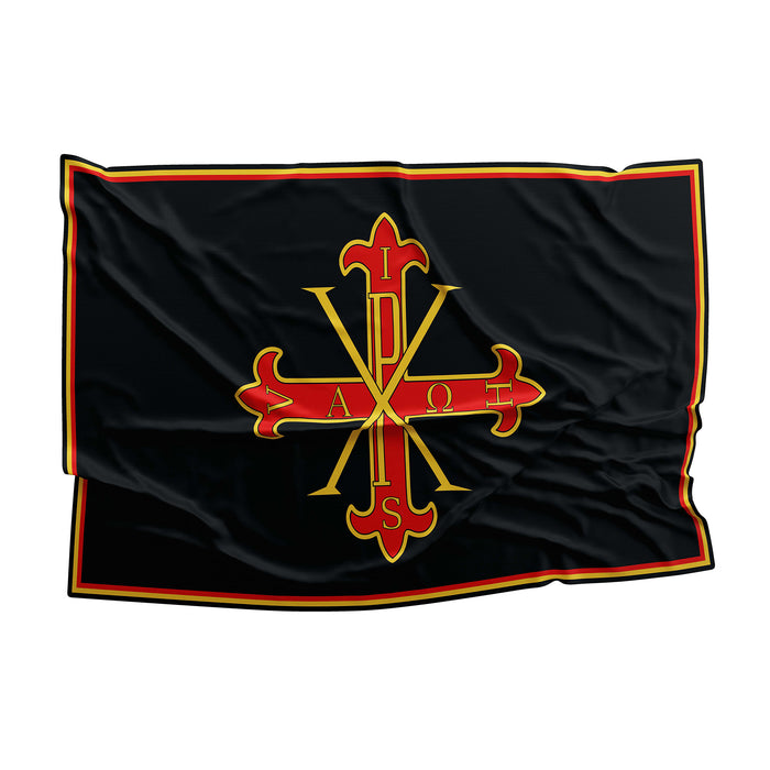 Sacred Military Constantinian Order Of Saint George With Crown Flag Banner