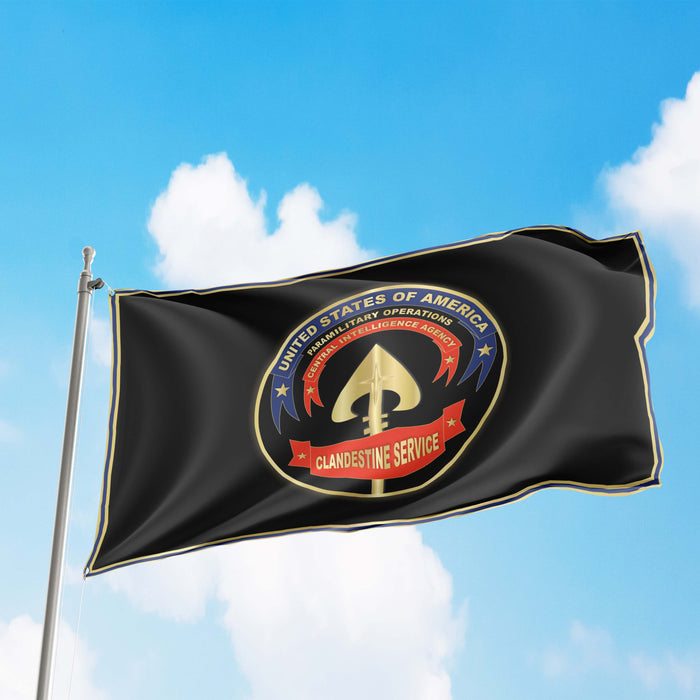 Central Intelligence Agency CIA Lethal Covert Action Flag Banner