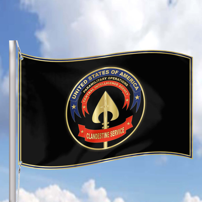 Central Intelligence Agency CIA Lethal Covert Action Flag Banner