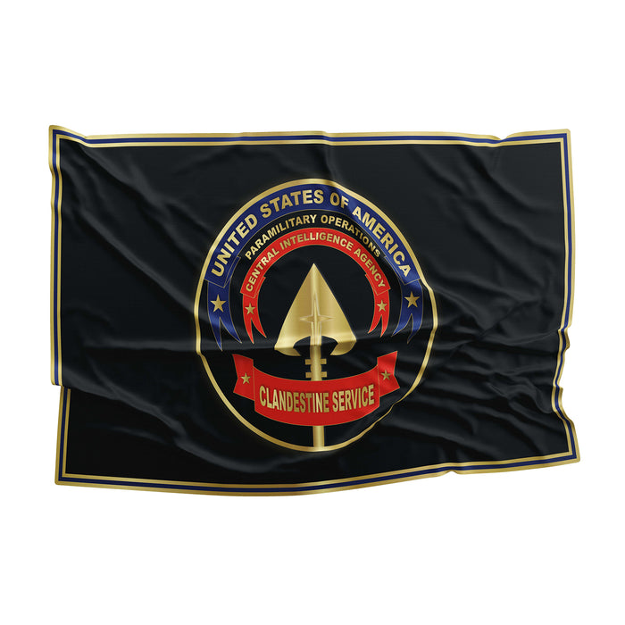 Central Intelligence Agency CIA Lethal Covert Action Flag Banner