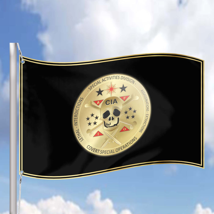 Central Intelligence Agency CIA Lethal Covert Action Flag Banner