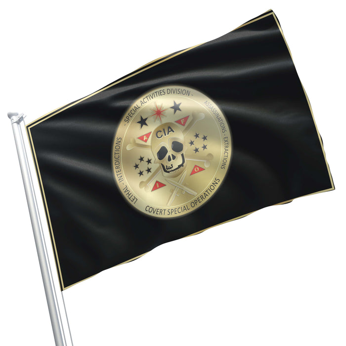 Central Intelligence Agency CIA Lethal Covert Action Flag Banner