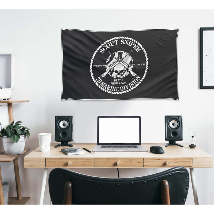 US Military Scout Sniper Flag Banner