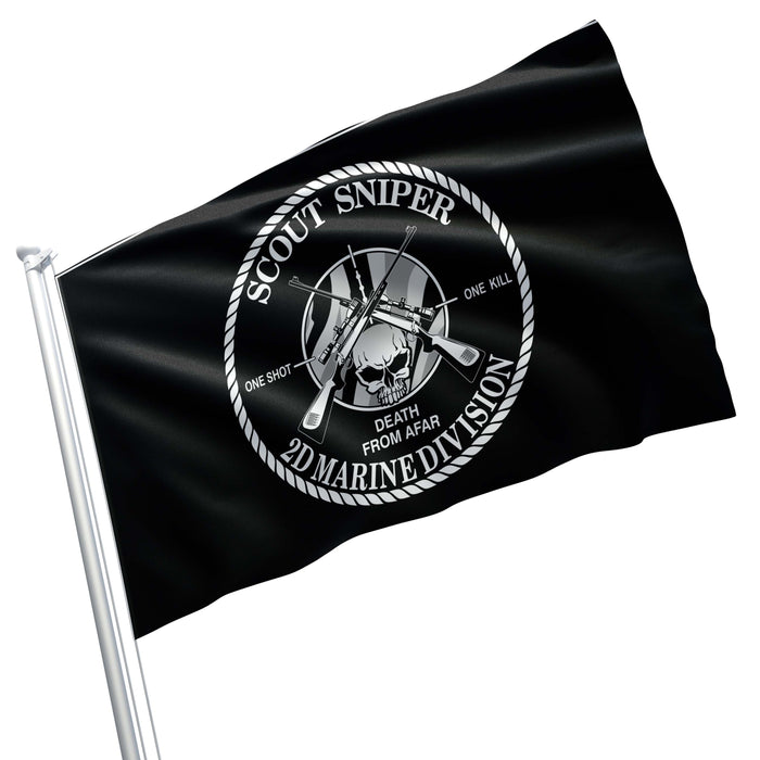 US Military Scout Sniper Flag Banner