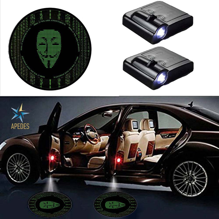Anonymous USA Car Door LED Projector Light (Set of 2) Wireless
