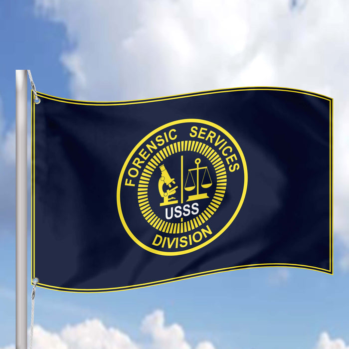USSS Secret Service Forensic Services Division Flag Banner
