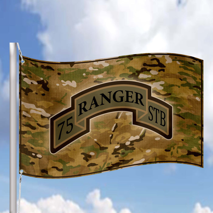 US Army 75rd Ranger STB Insignia Flag Banner