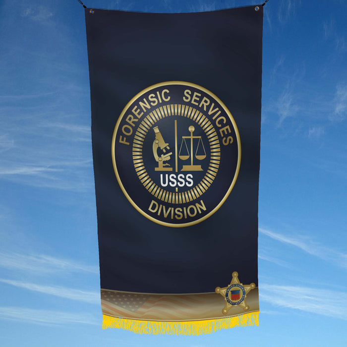 USSS Secret Service Forensic Services Division Flag Banner
