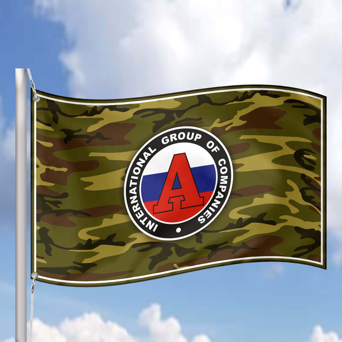 Antiterror Private Military Company International Group Of Companies Flag Banner