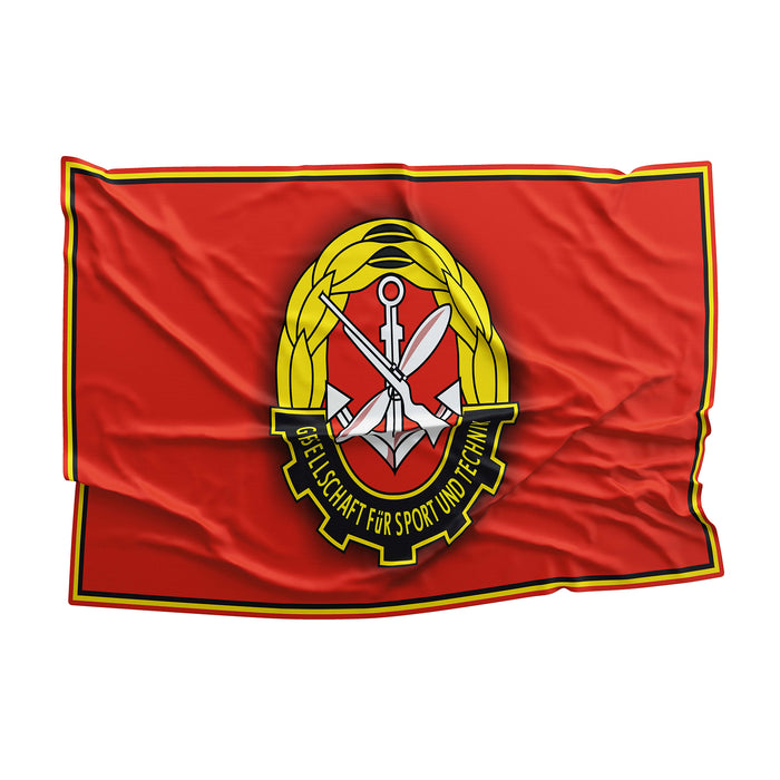Gesellschaft fur Sport und Technik Sport and Technology Association GDR Germany Flag Banner