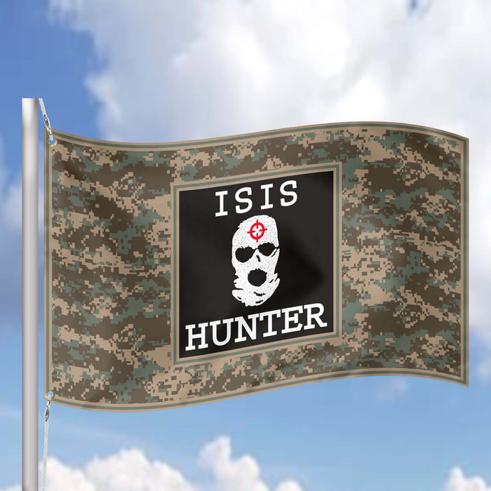 I Hunt ISIS Rats ISIS Hunter Flag Banner