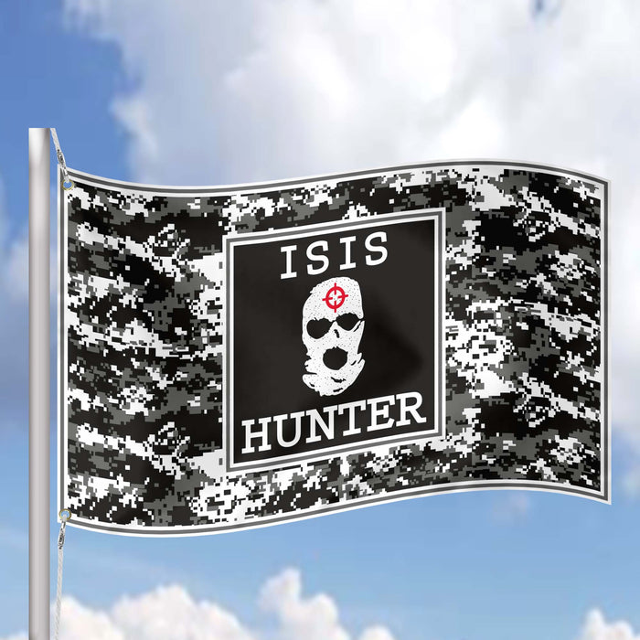 I Hunt ISIS Rats ISIS Hunter Flag Banner