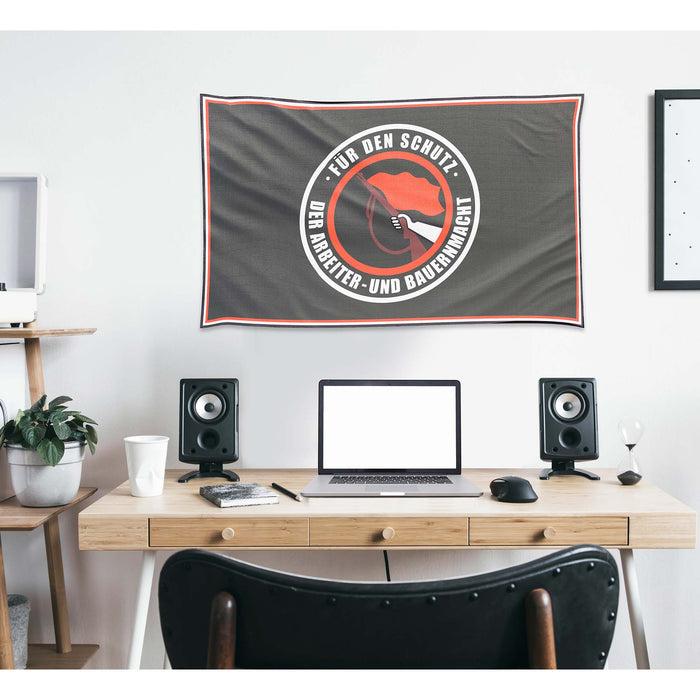 Kampfgruppen der Arbeiterklasse GDR Germany  Flag Banner