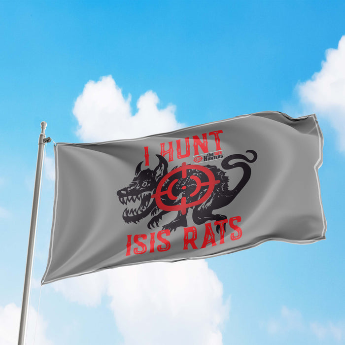 I Hunt ISIS Rats ISIS Hunter Flag Banner