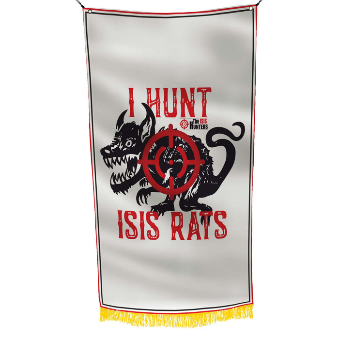 I Hunt ISIS Rats ISIS Hunter Flag Banner