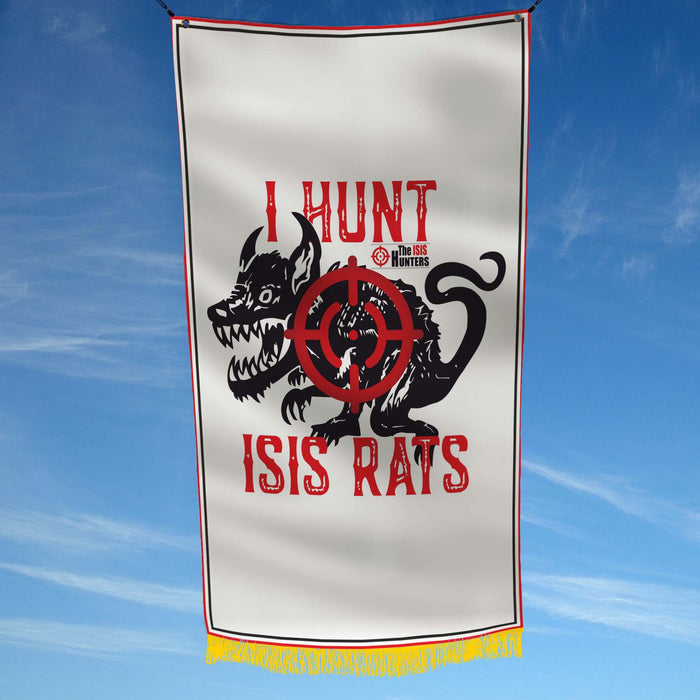 I Hunt ISIS Rats ISIS Hunter Flag Banner