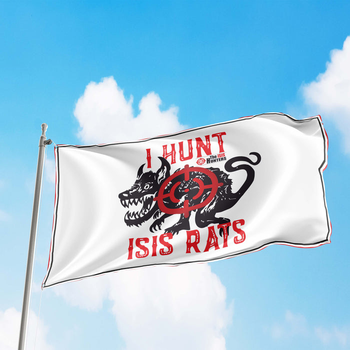 I Hunt ISIS Rats ISIS Hunter Flag Banner