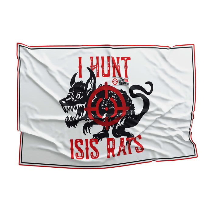 I Hunt ISIS Rats ISIS Hunter Flag Banner