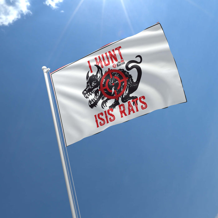 I Hunt ISIS Rats ISIS Hunter Flag Banner