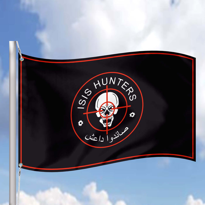 I Hunt ISIS Rats ISIS Hunter Flag Banner