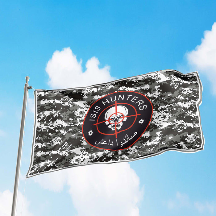 I Hunt ISIS Rats ISIS Hunter Flag Banner