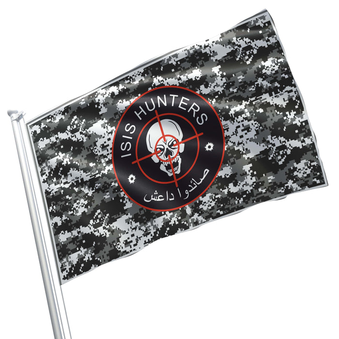 I Hunt ISIS Rats ISIS Hunter Flag Banner